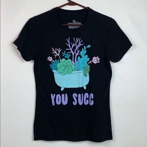 Goodie Two Sleeves succulent You Succ Tee shirt